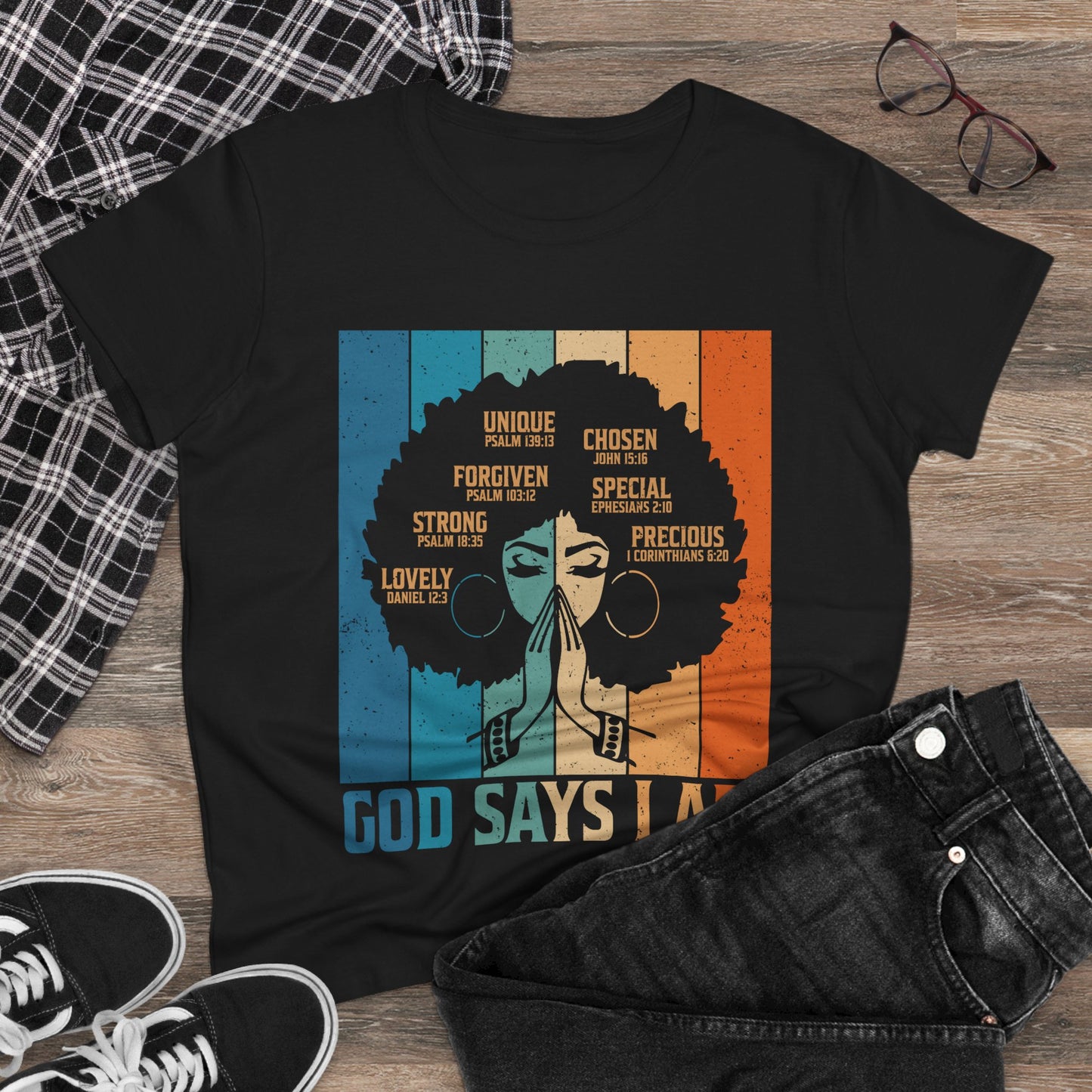 God Says I Am – Scripture-Filled Affirmation Tee