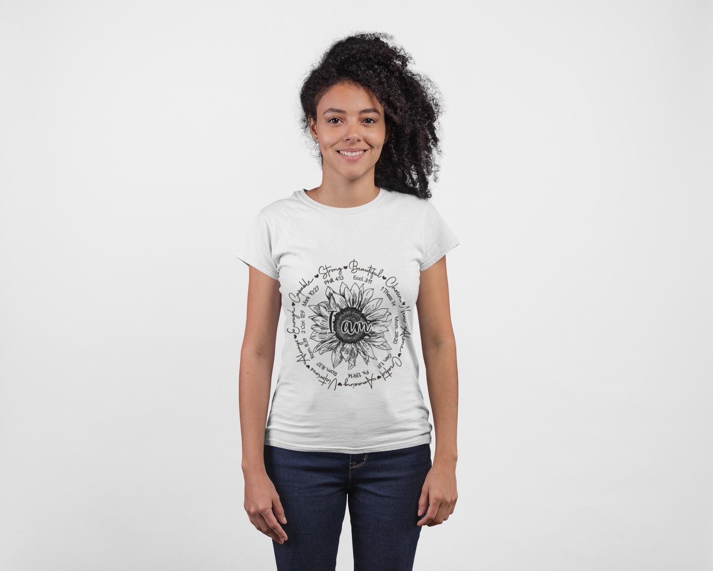 I AM – Scripture-Inspired T-Shirt with Length Check Back