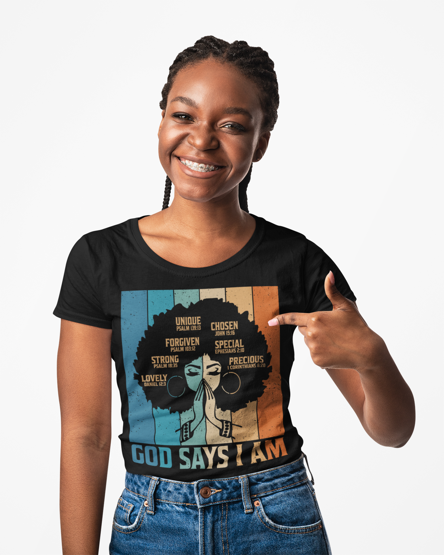 God Says I Am – Scripture-Filled Affirmation Tee