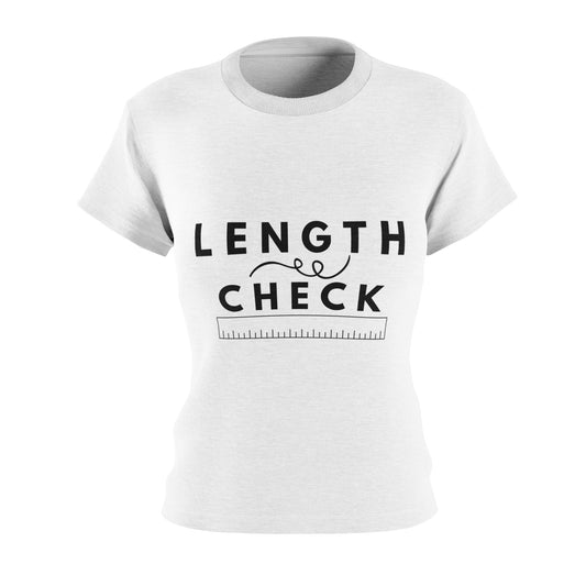 Length Check  T-Shirt with Length Check Back
